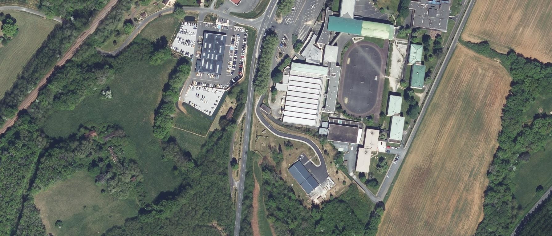 Vue aérienne de Lycée Général et Technologique Joséphine Baker