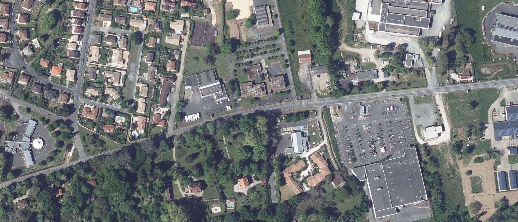 Vue aérienne de Centre de formation au travail sanitaire et social - Fondation John Bost