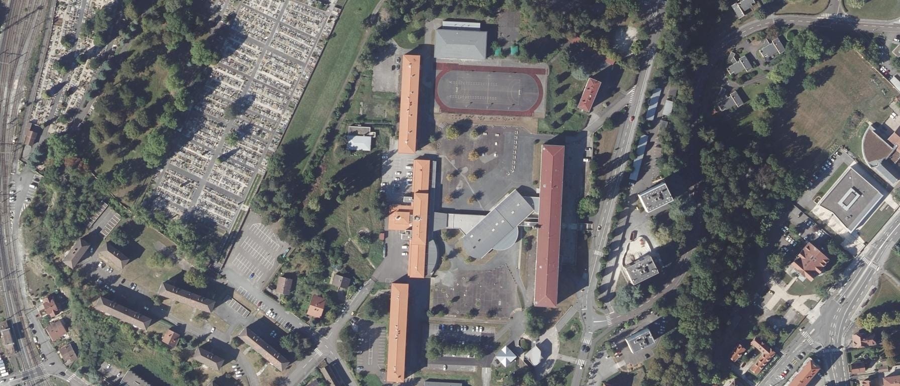 Vue aérienne de Lycée Georges Cuvier