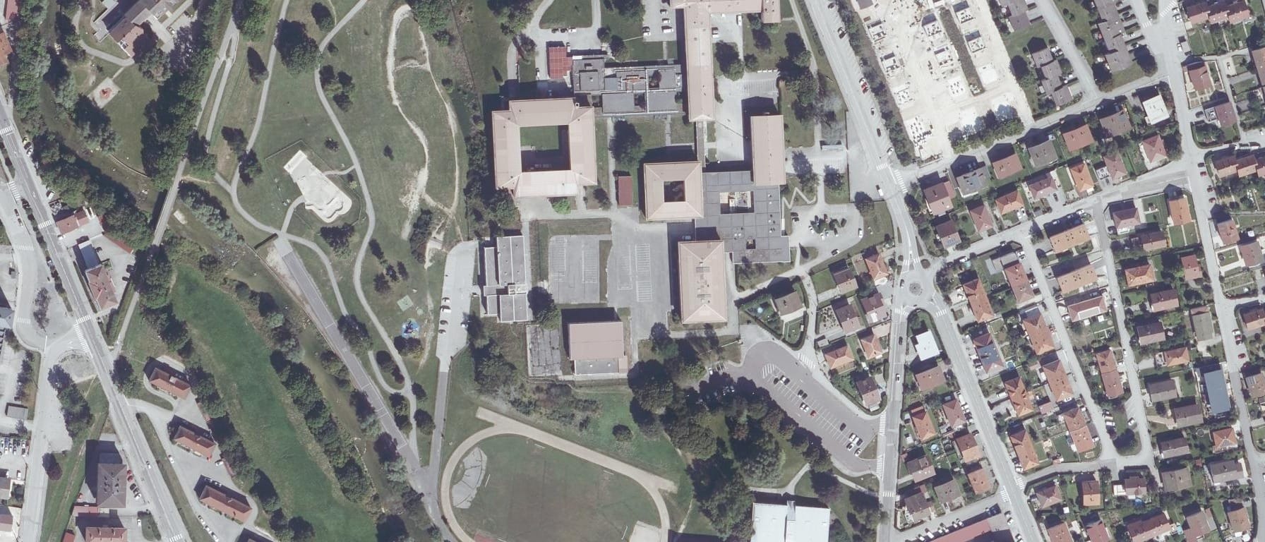 Vue aérienne de Lycée Xavier Marmier