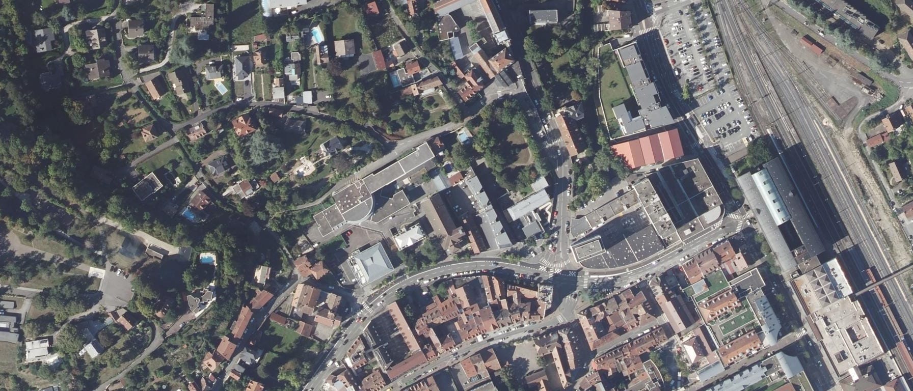 Vue aérienne de Lycée professionnel Les Huisselets