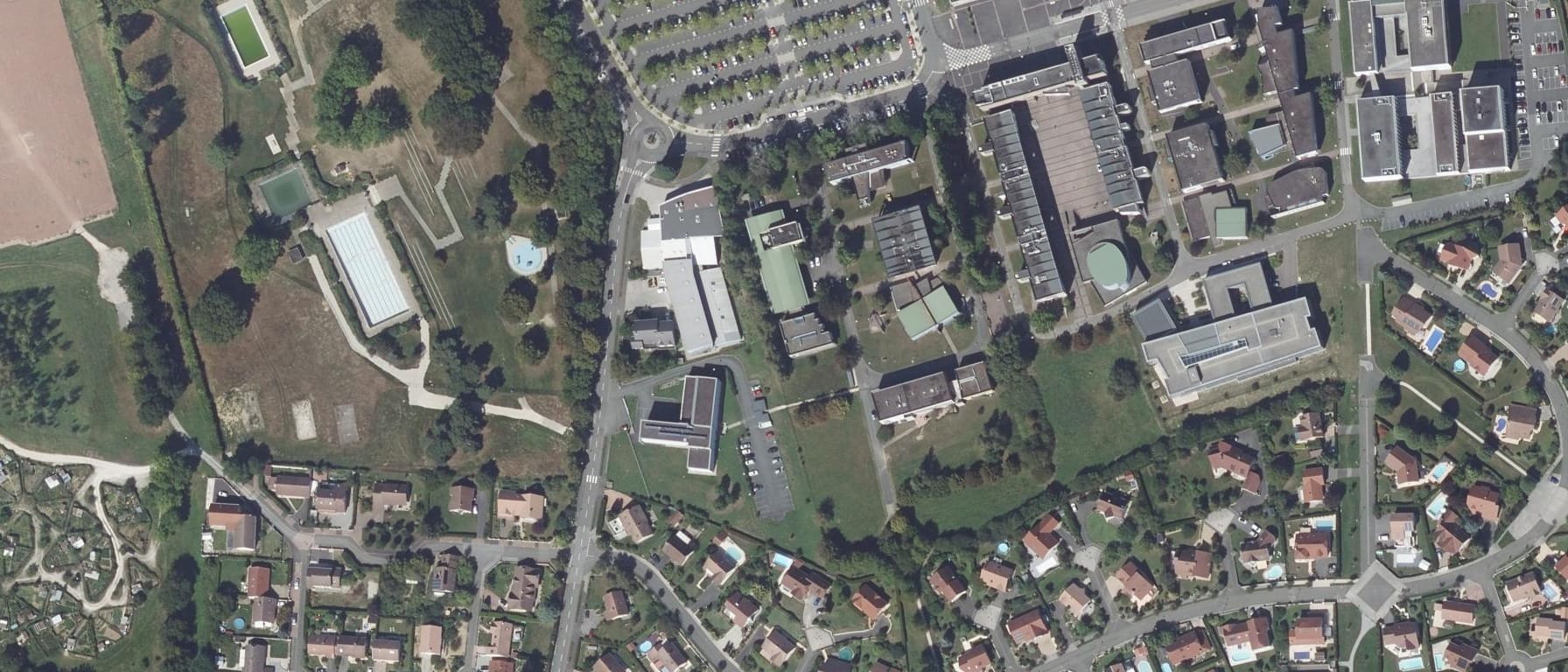 Vue aérienne de IFSI Montbéliard