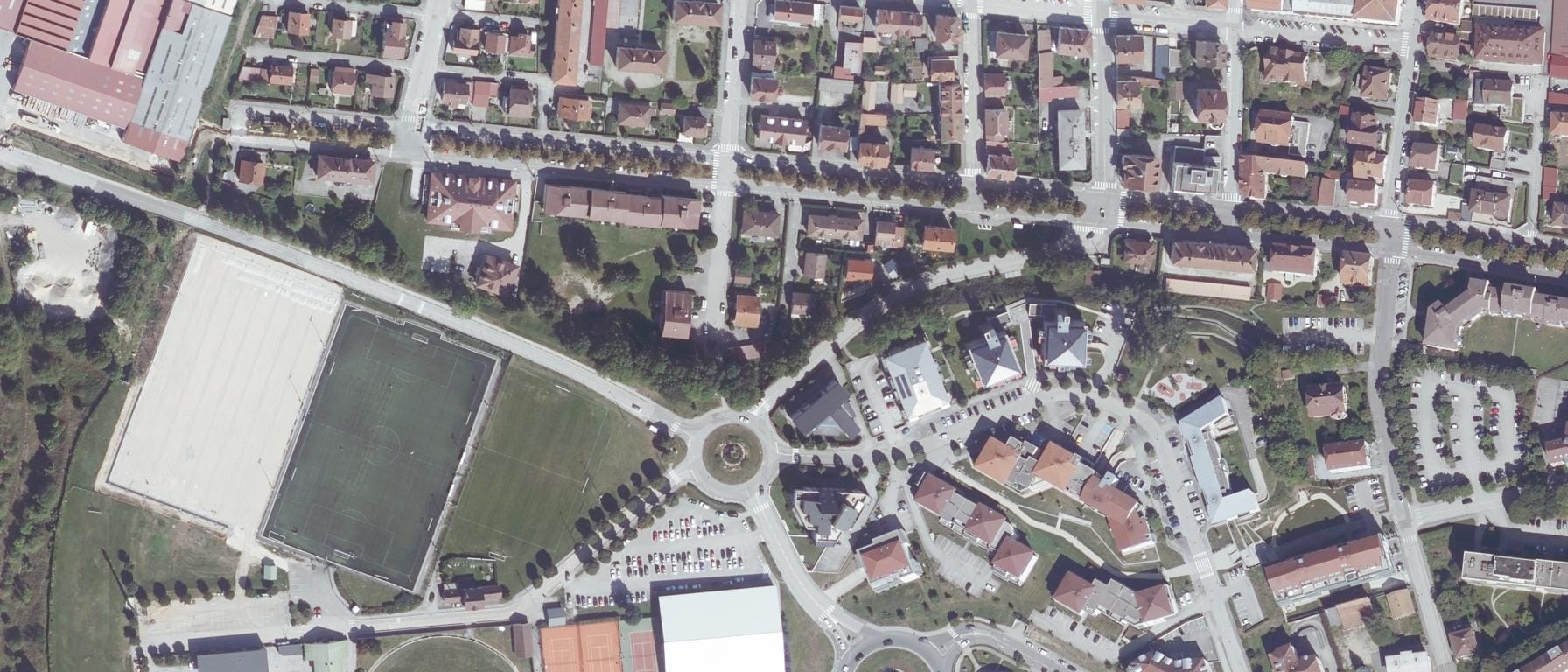 Vue aérienne de INST. FORM. SOINS INFIRMIERS CENTRE HOSPITALIER PONTARLIER