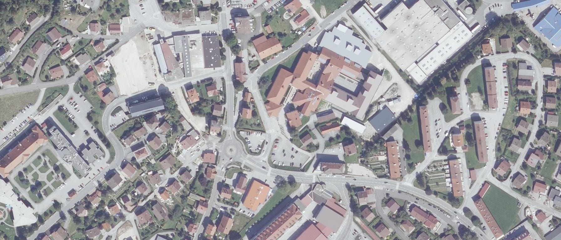 Vue aérienne de Lycée Edgar Faure