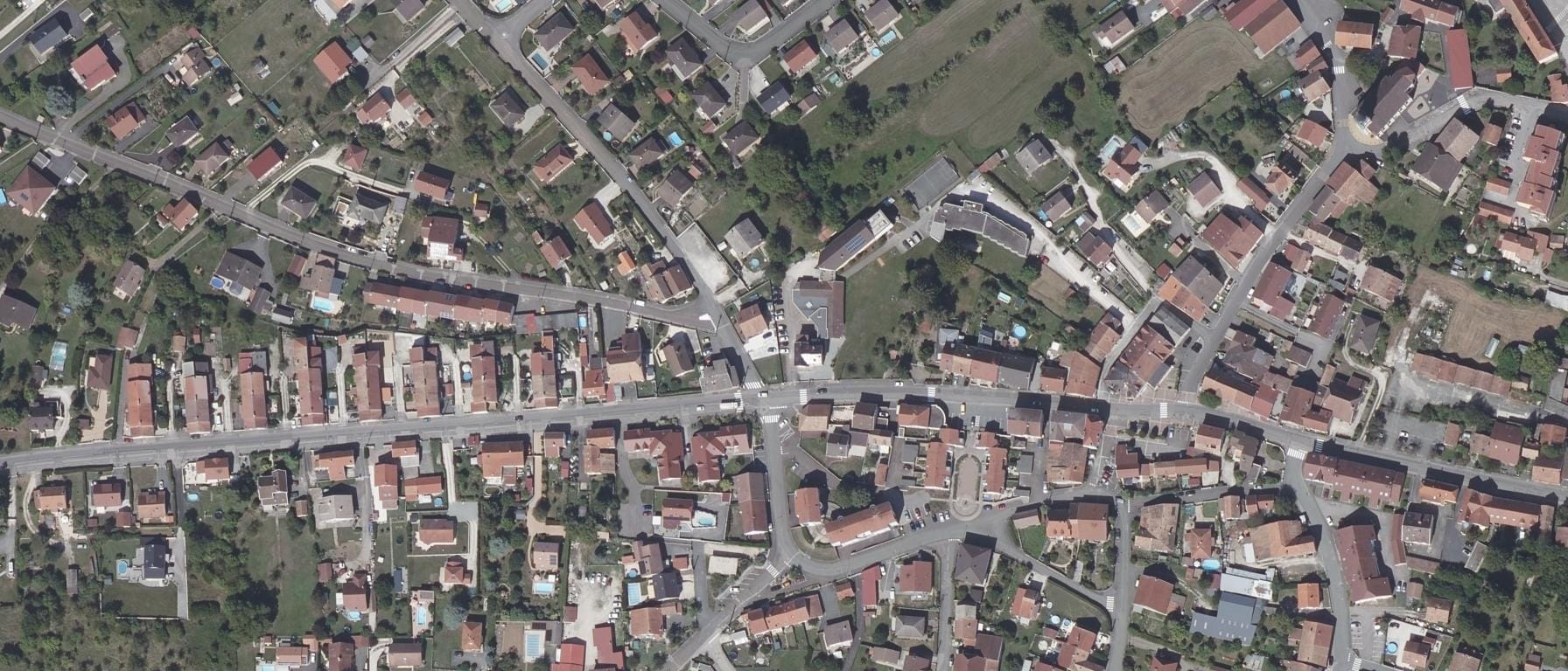 Vue aérienne de MFR du Pays de Montbeliard