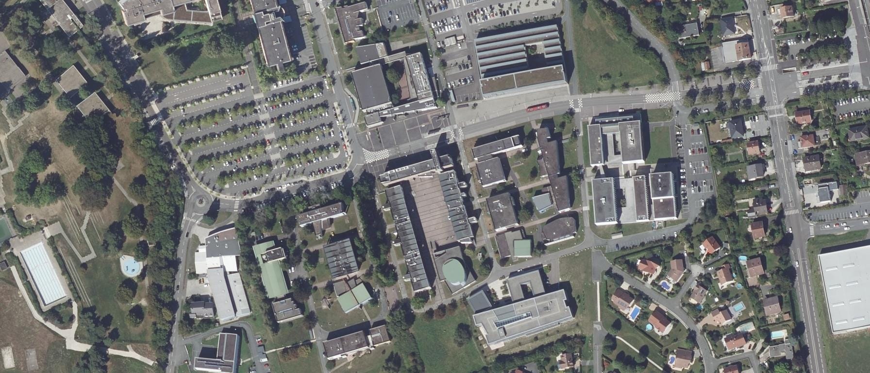 Vue aérienne de Université Marie et Louis Pasteur (Montbéliard)