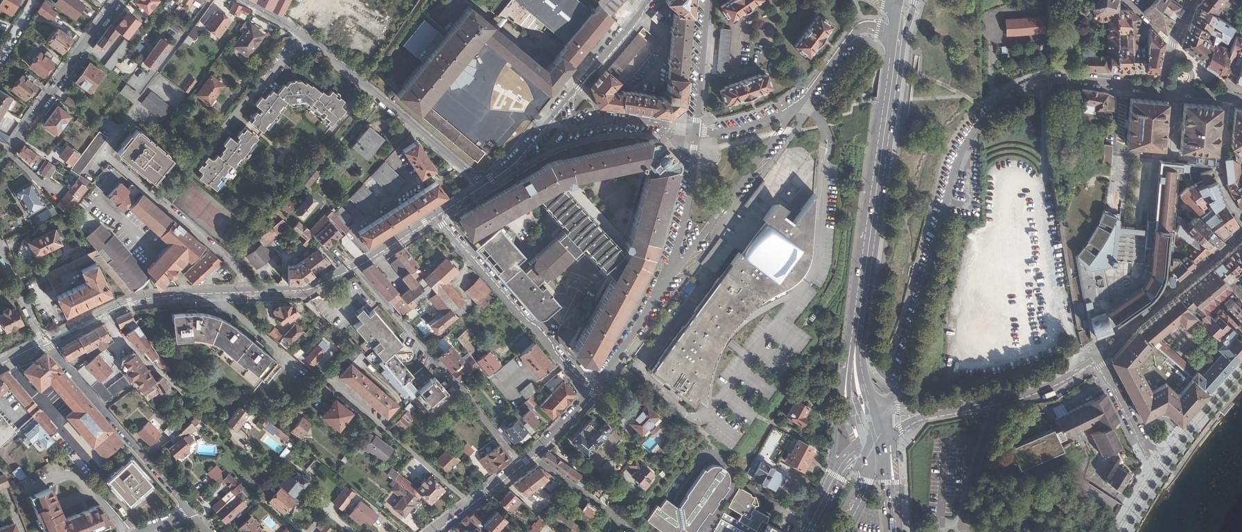 Vue aérienne de IMEA Besançon