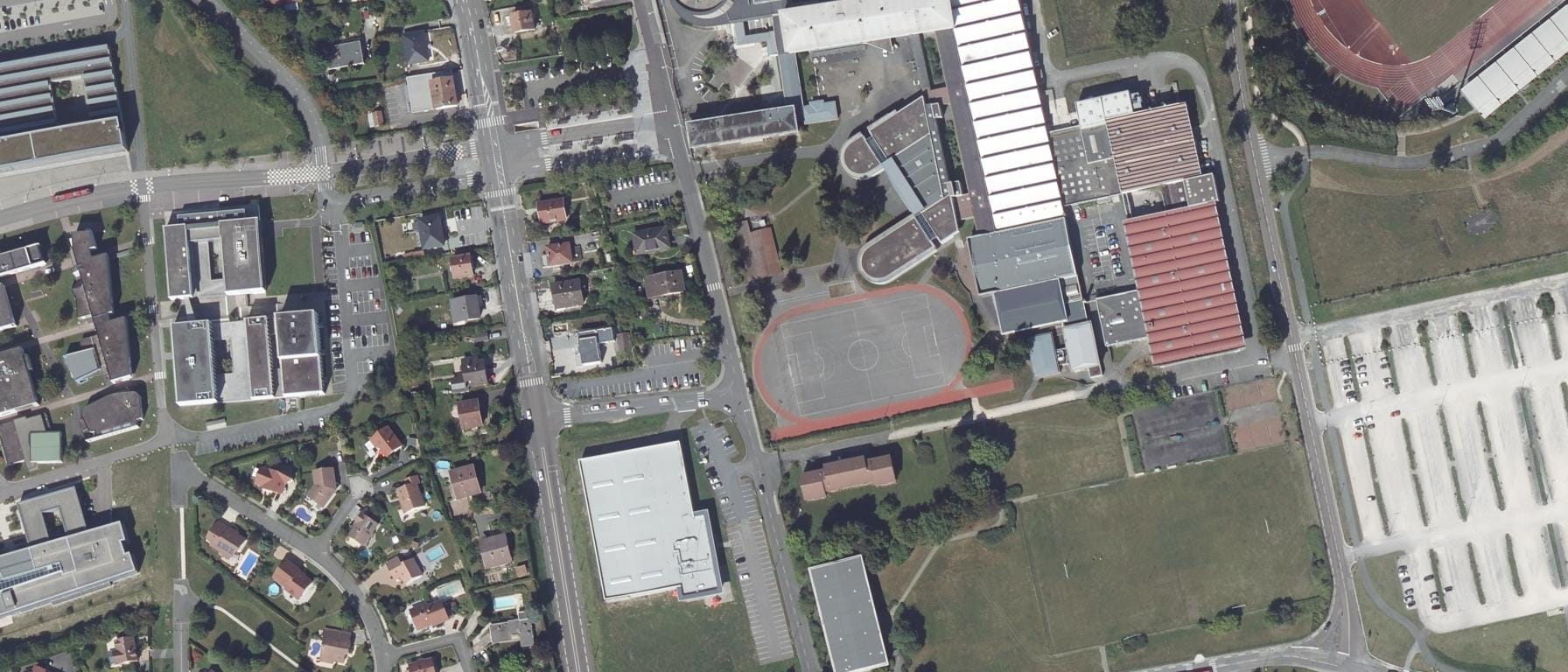 Vue aérienne de Lycée polyvalent Germaine Tillion