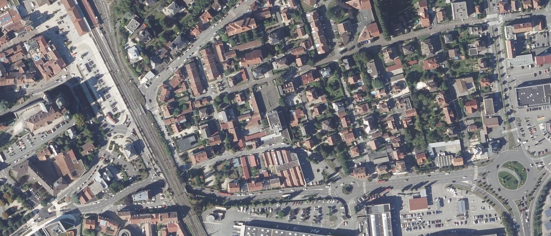 Vue aérienne de IMEA - Montbéliard