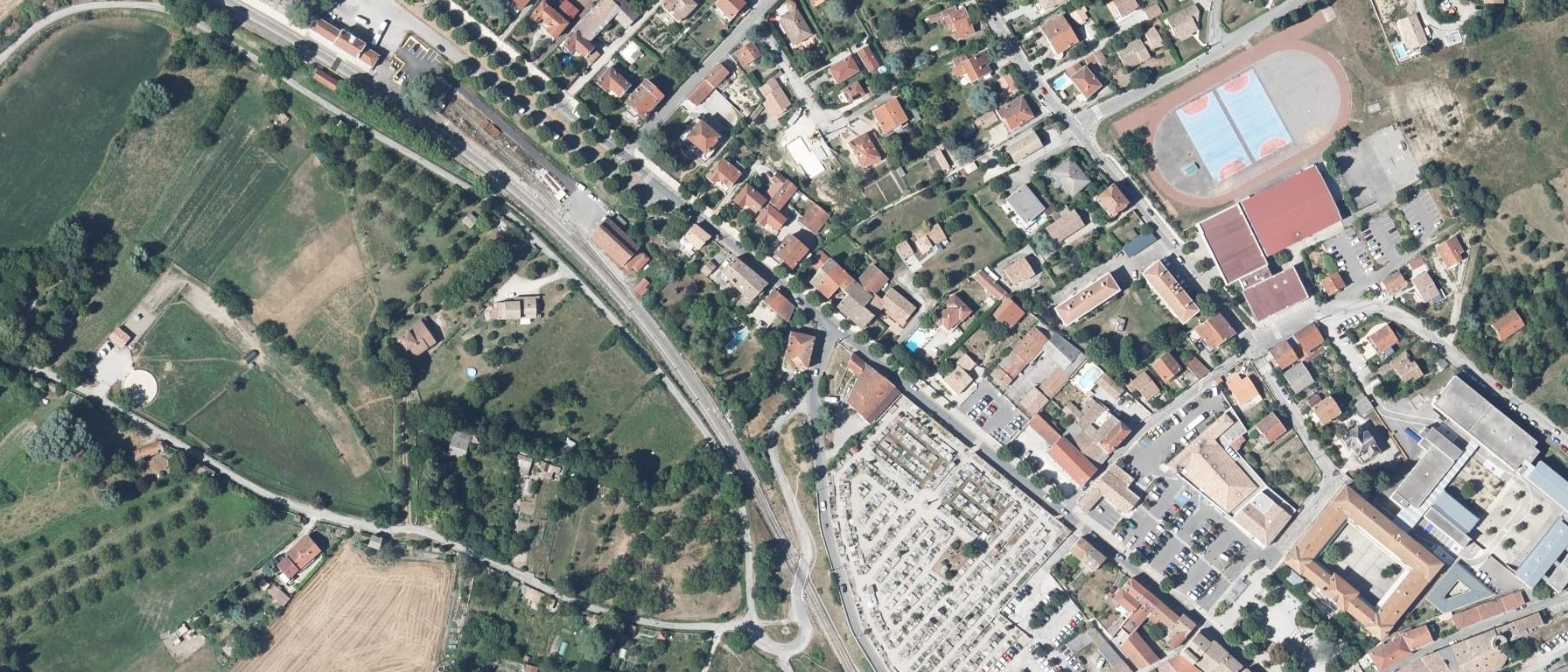 Vue aérienne de Lycée DU DIOIS