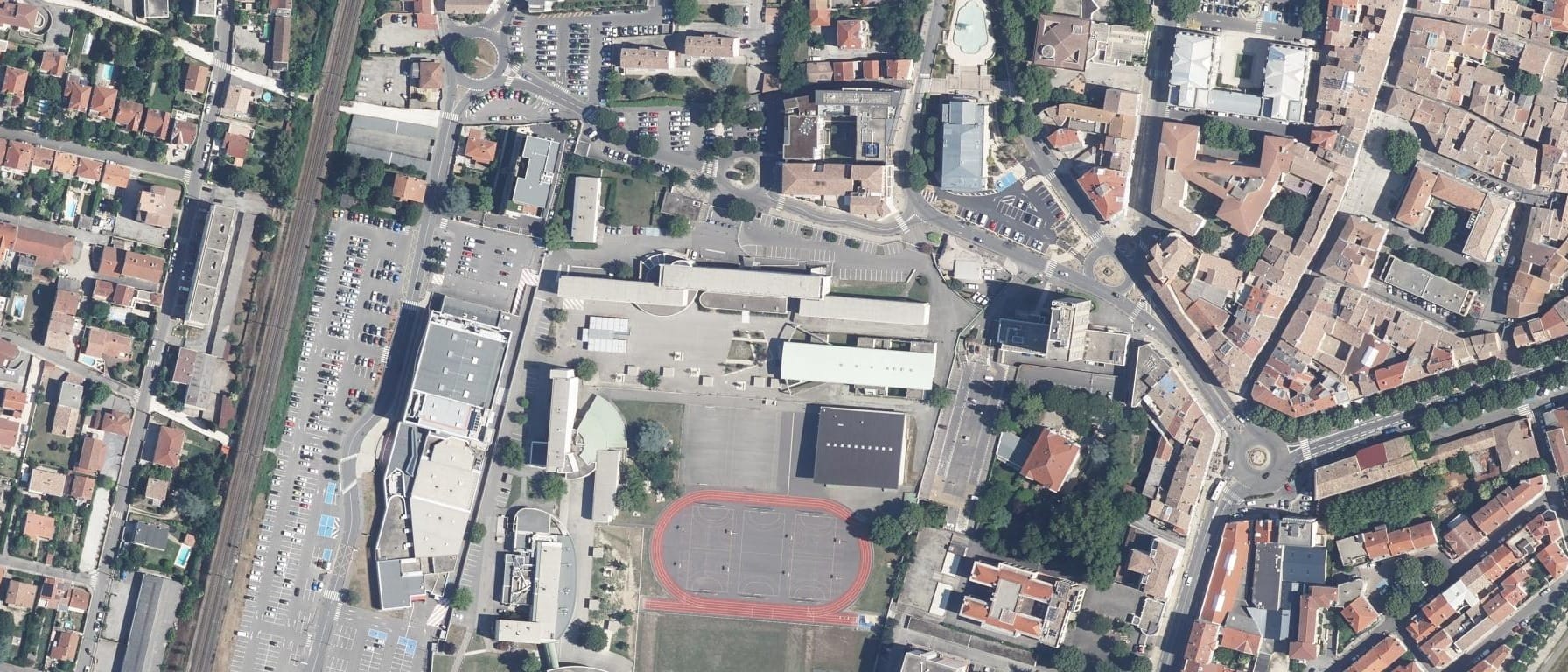 Vue aérienne de Lycée Alain Borne