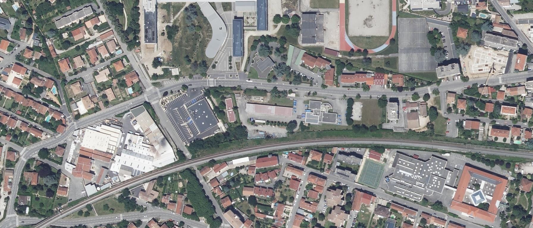 Vue aérienne de Lycée Du Dauphine