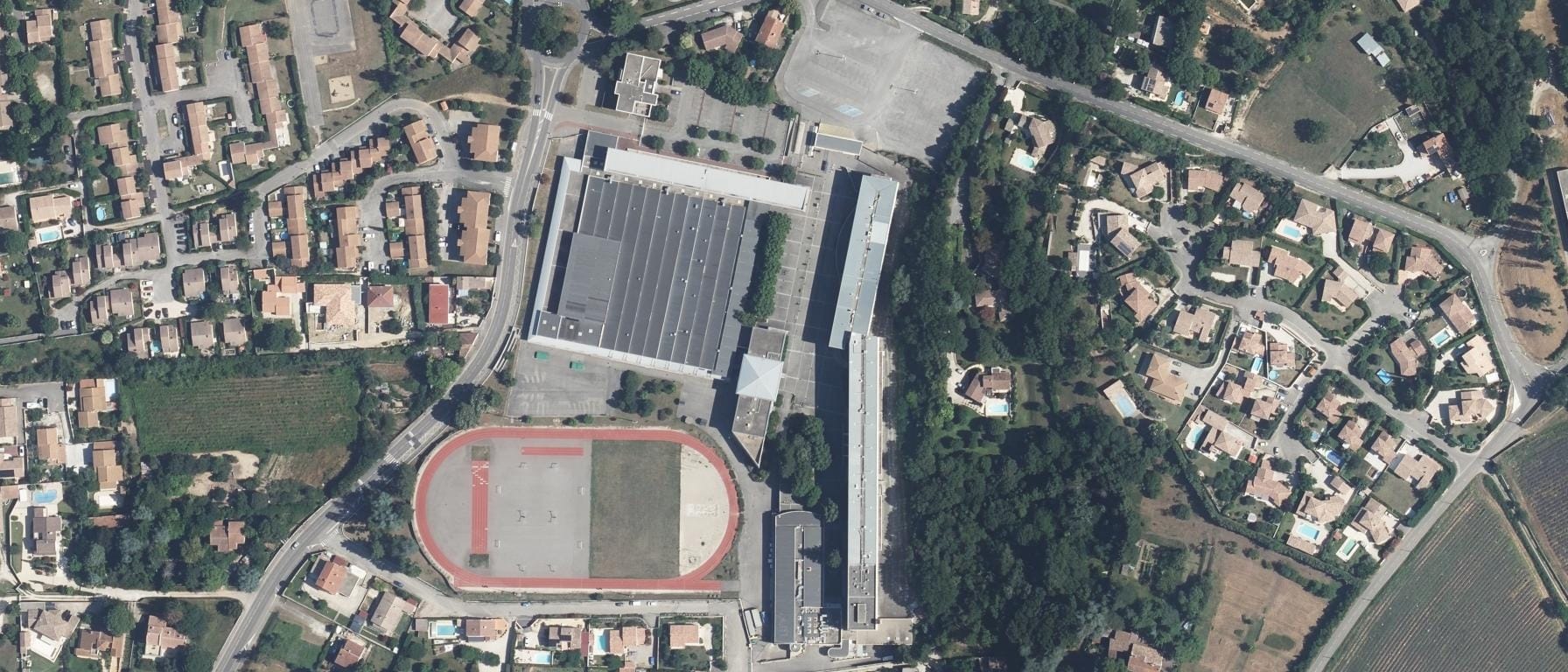Vue aérienne de Lycée Les Catalins