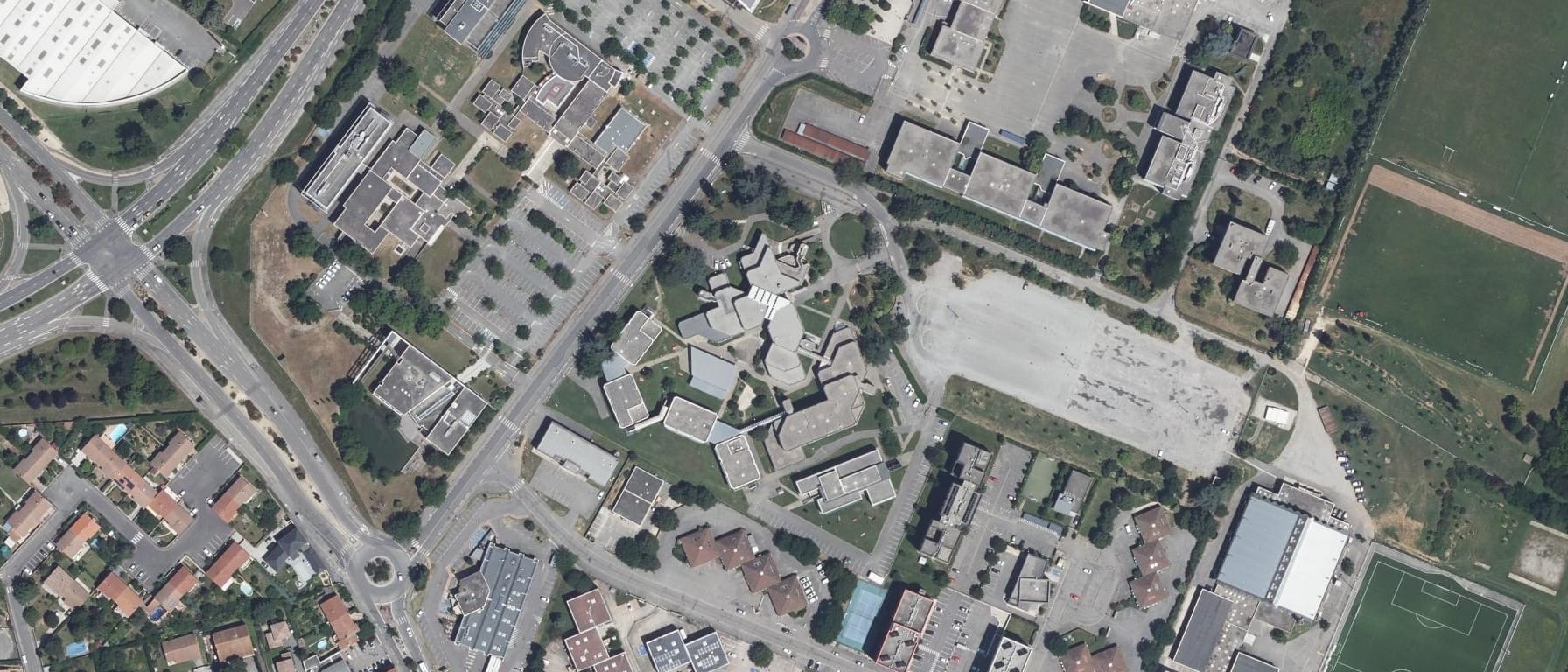 Vue aérienne de I.U.T de Valence
