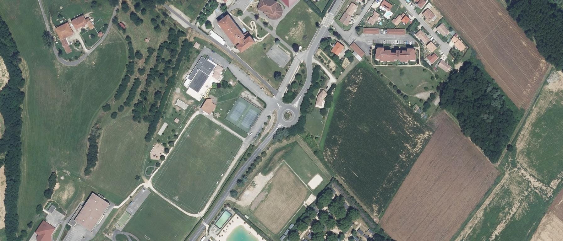 Vue aérienne de Lycée agricole LES MANDAILLES