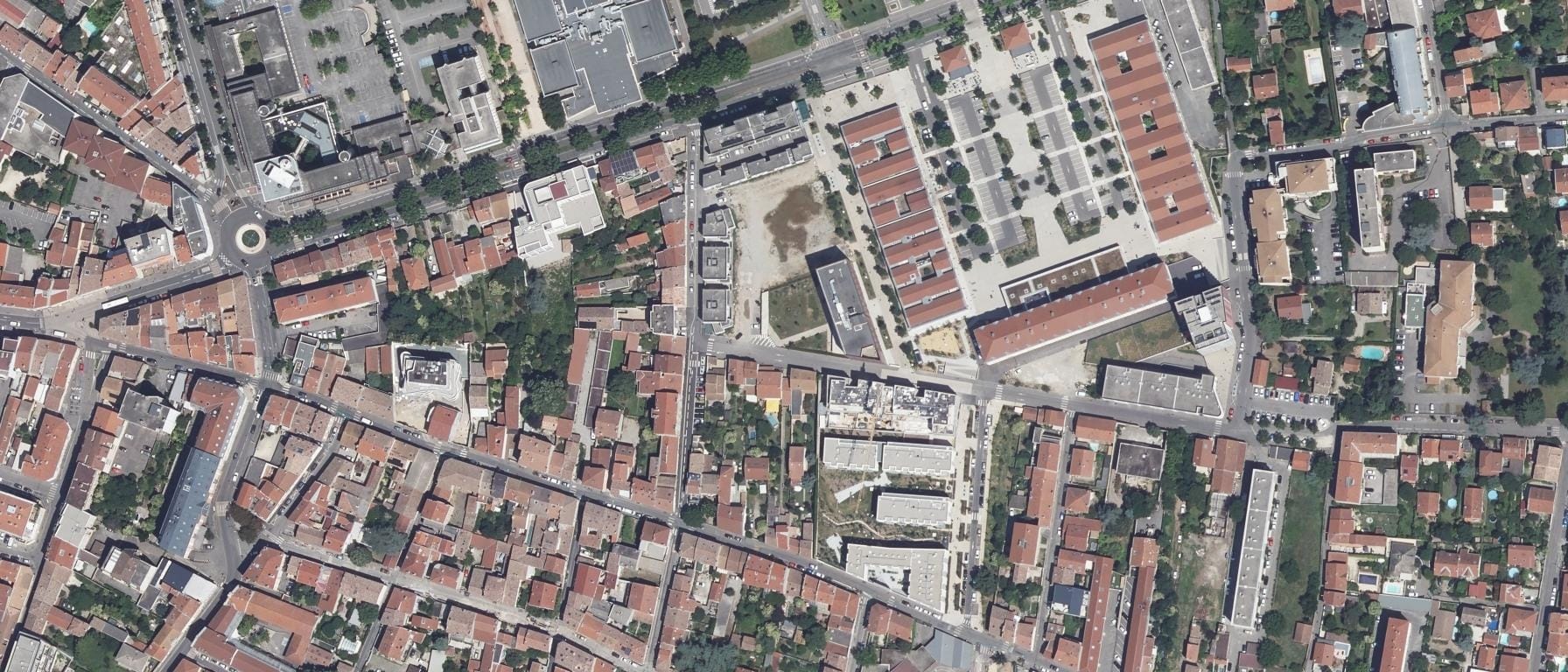 Vue aérienne de IFSI Croix Rouge Française Valence