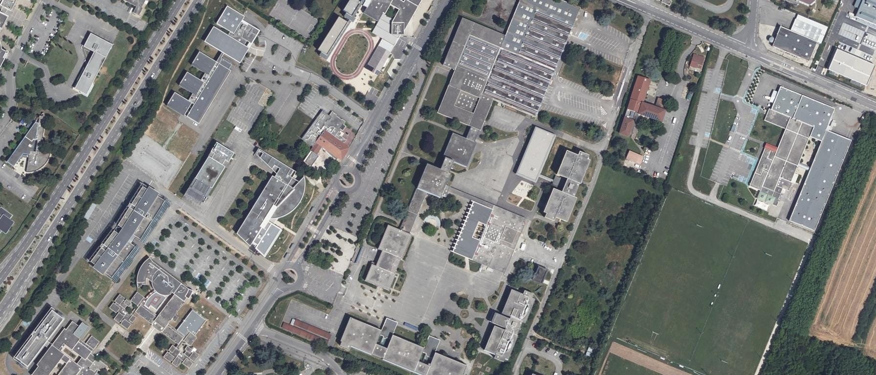 Vue aérienne de LPO LYCEE DES METIERS ALGOUD - LAFFEMAS