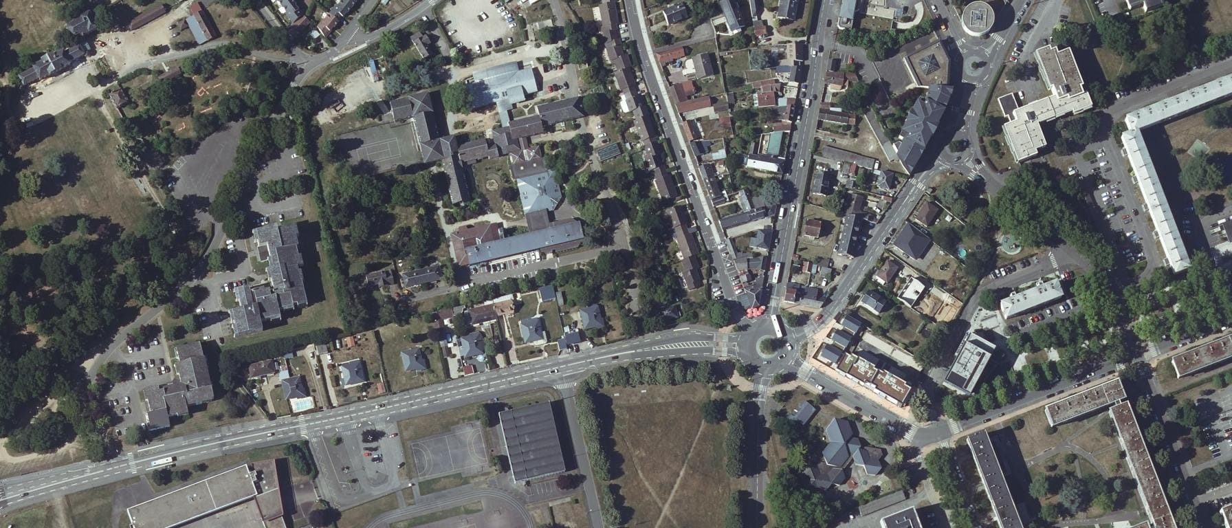 Vue aérienne de Lycée agricole d'Evreux