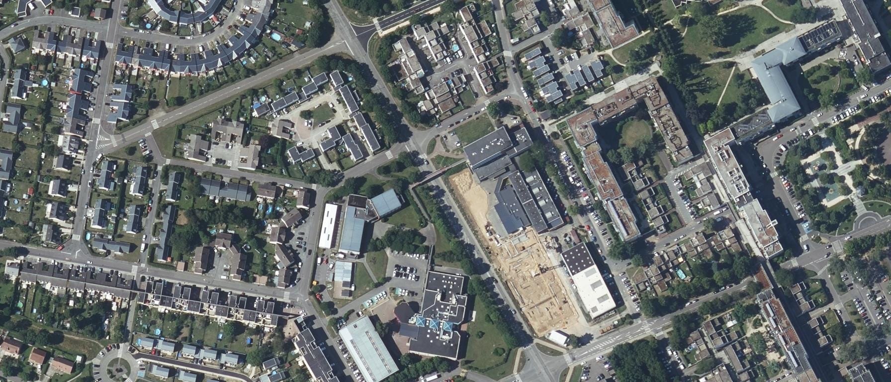 Vue aérienne de CFA interconsulaire de l'Eure AIDAMCIE CFAIE