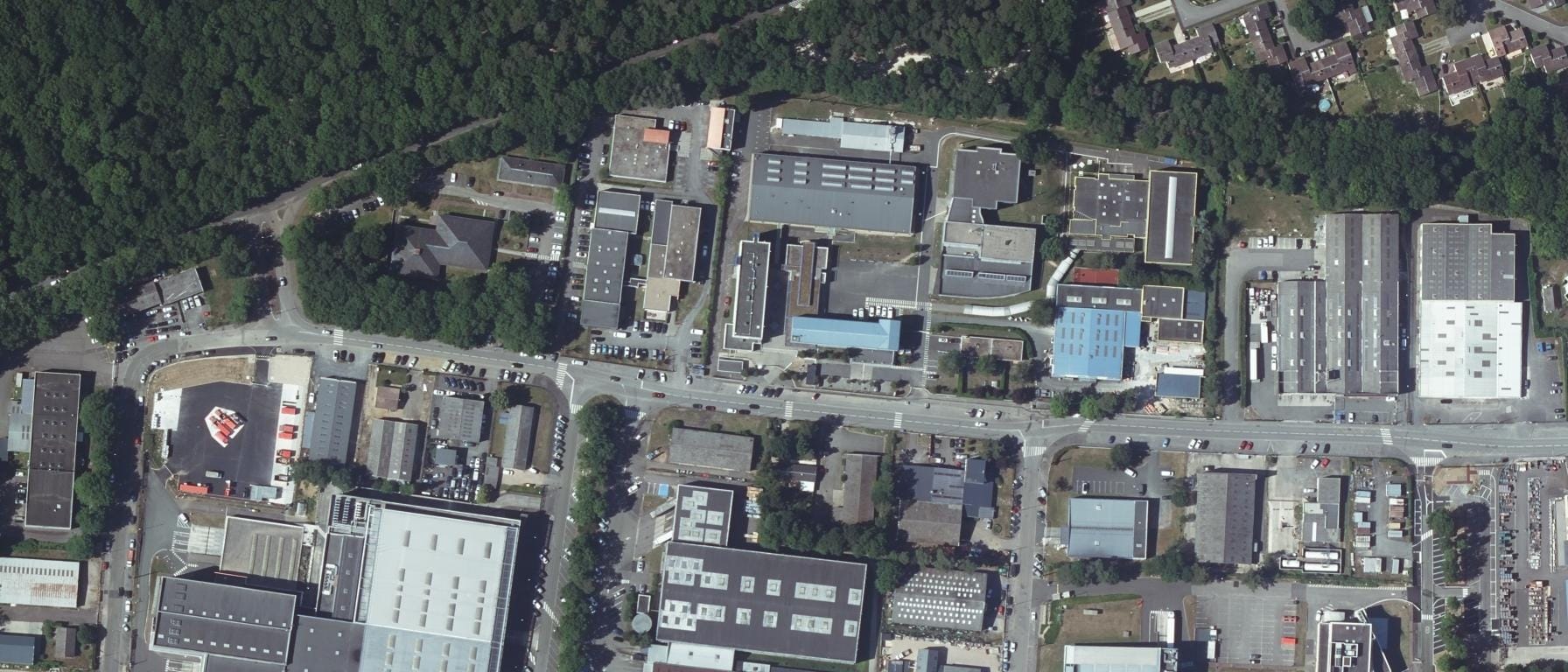 Vue aérienne de CFA Bâtiment Evreux
