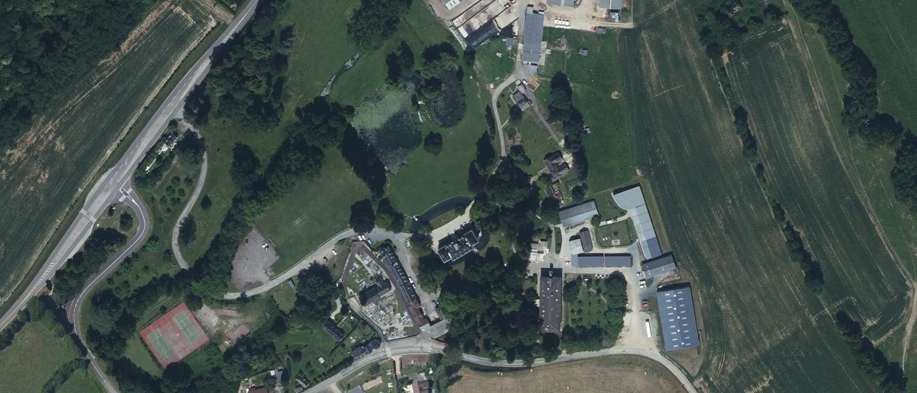 Vue aérienne de Lycée professionnel Agricole de Tourville