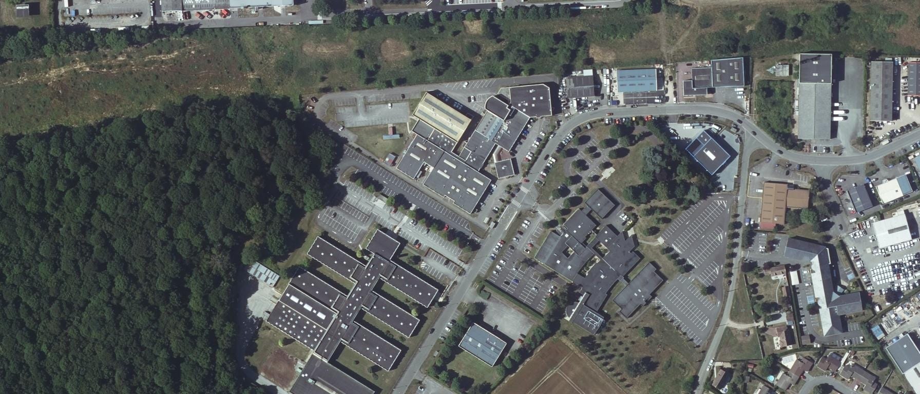 Vue aérienne de CFA Pôle Formation UIMM Eure Seine Estuaire - Site d'Evreux