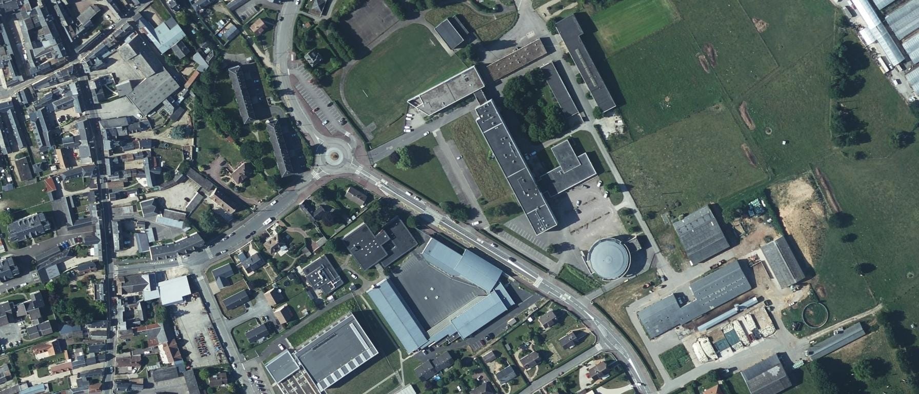 Vue aérienne de CFA agricole de l'Eure - Site du Neubourg