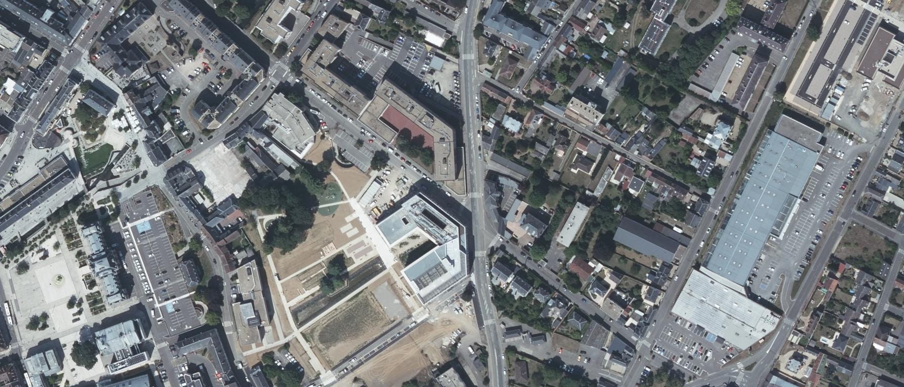 Vue aérienne de IFSI Evreux CH Eure-Seine