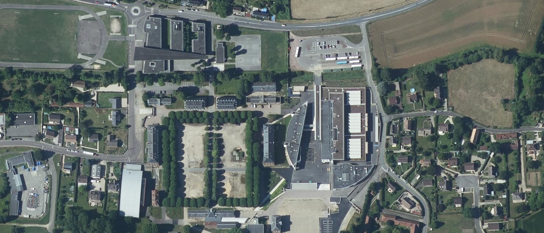 Vue aérienne de Lycée Jean Moulin