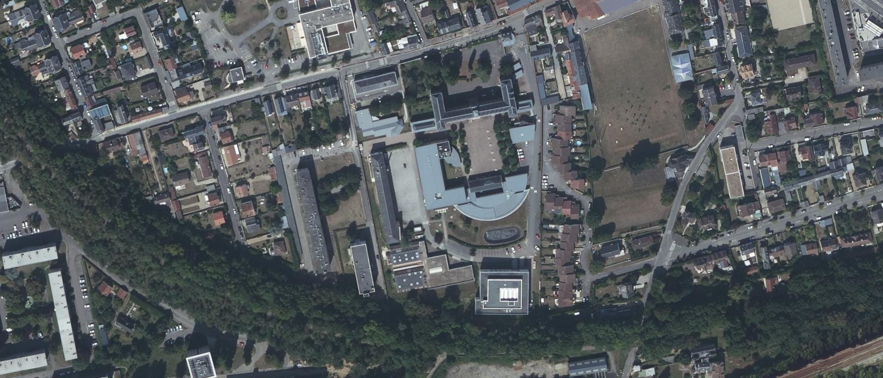 Vue aérienne de I.U.T d'Evreux
