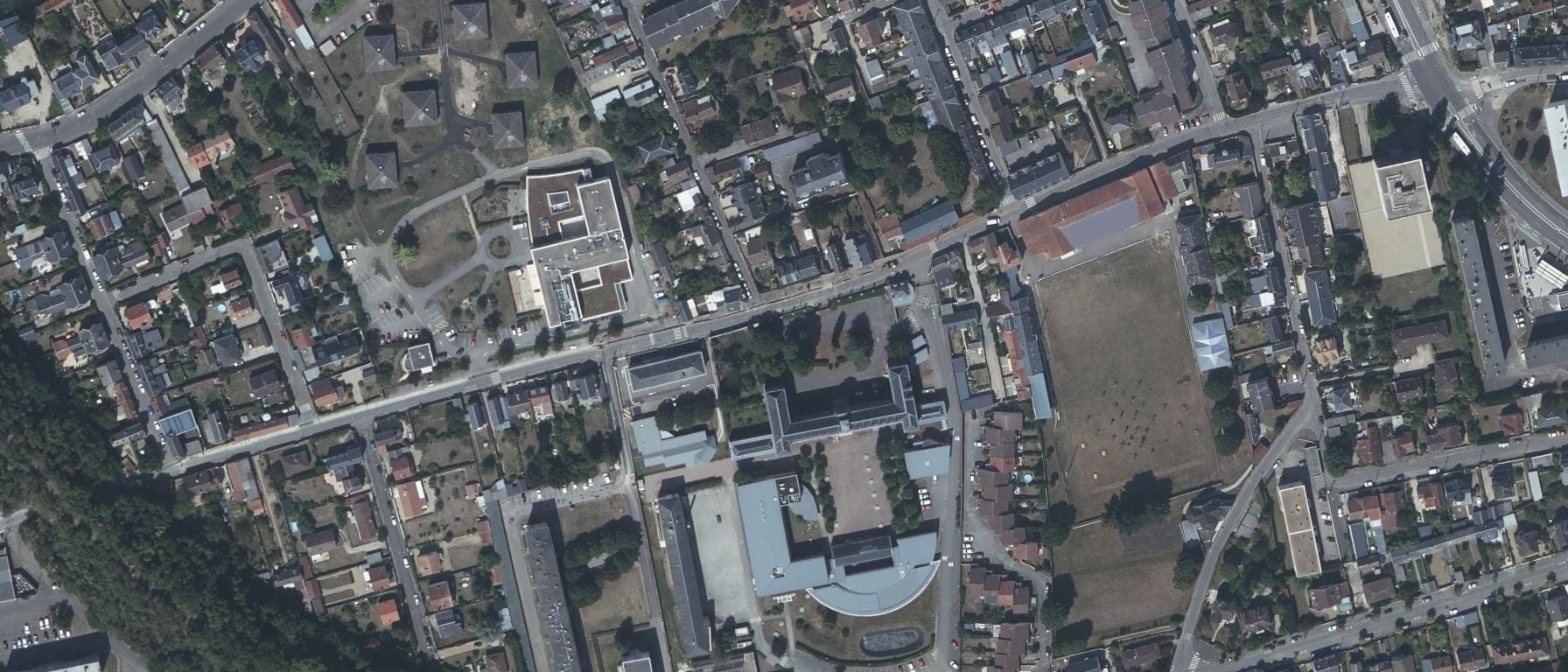 Vue aérienne de Université de Rouen Normandie - Campus Evreux