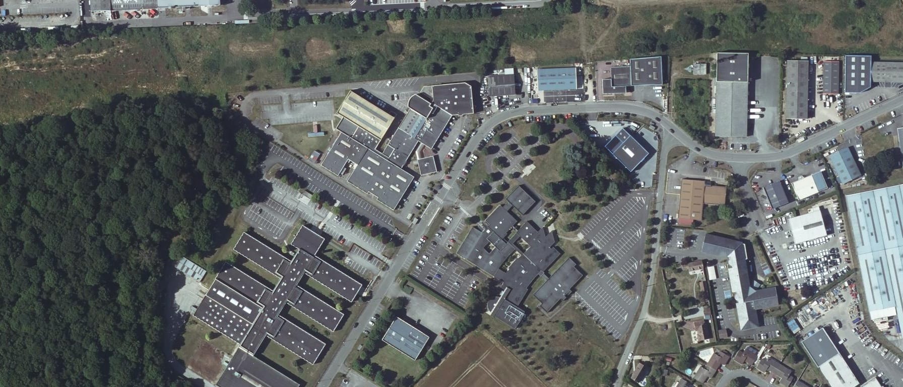 Vue aérienne de CFA Ecole Supérieure CCI Portes de Normandie - ESCCI