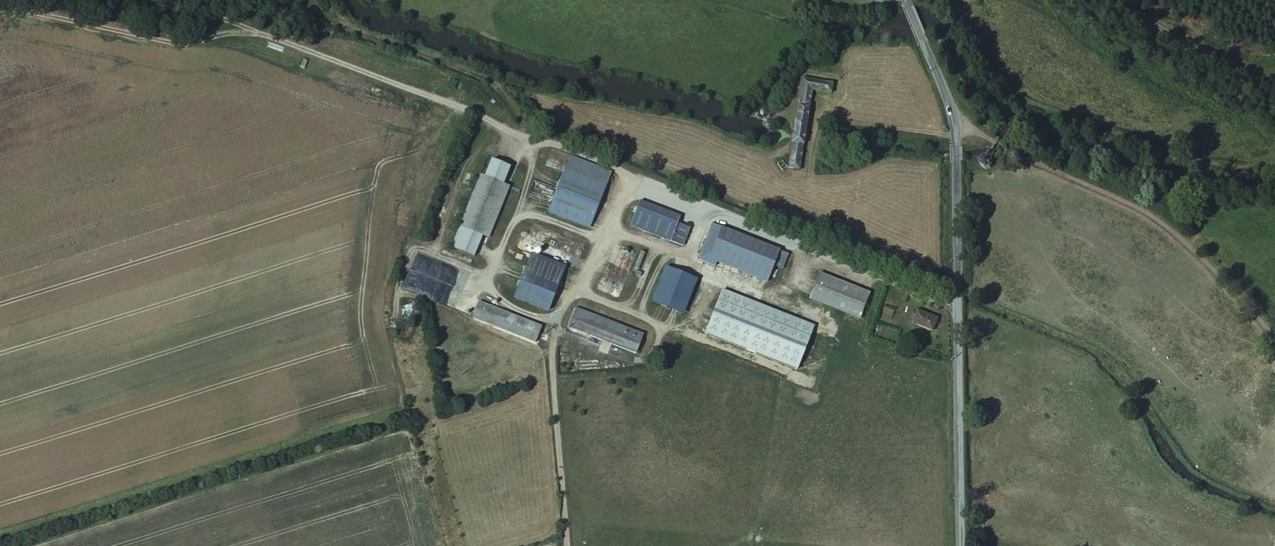 Vue aérienne de CFA agricole de l'Eure - Site de Gouville