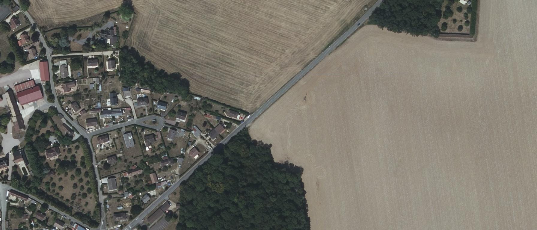 Vue aérienne de CFA AFTRAL transport logistique - Normandie à FAUVILLE