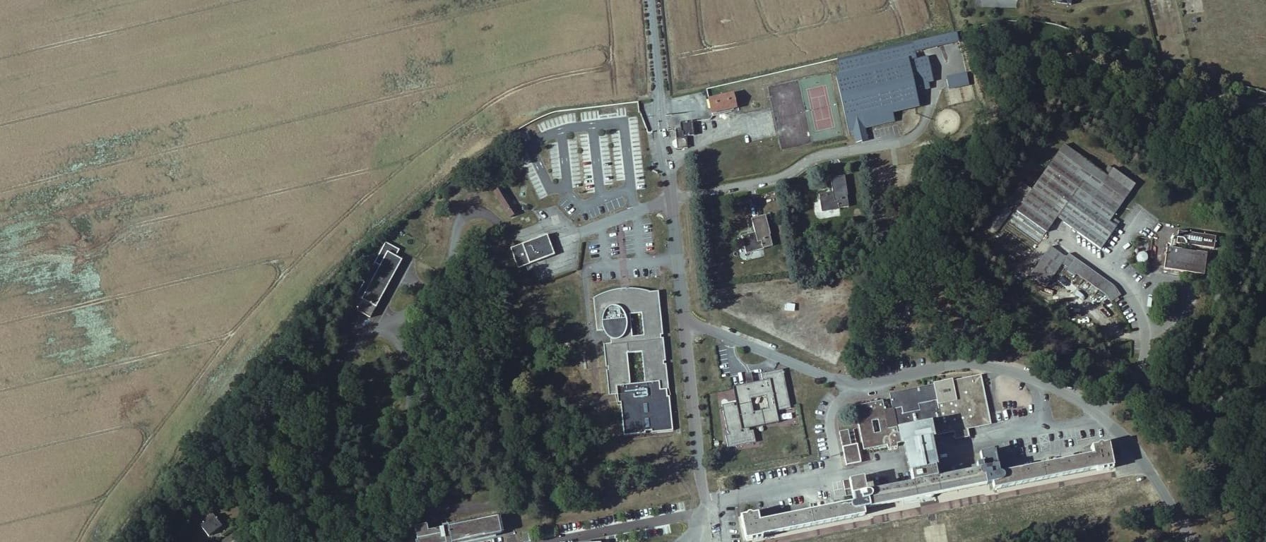 Vue aérienne de Université de Rouen Normandie - Institut La Musse