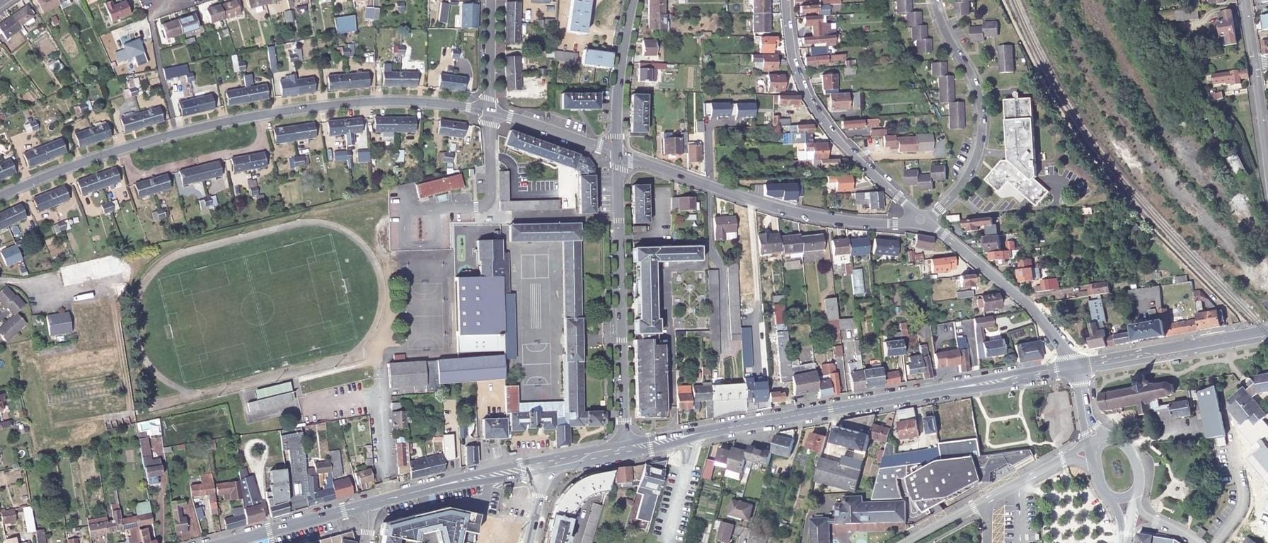 Vue aérienne de Lycée professionnel Elsa Triolet