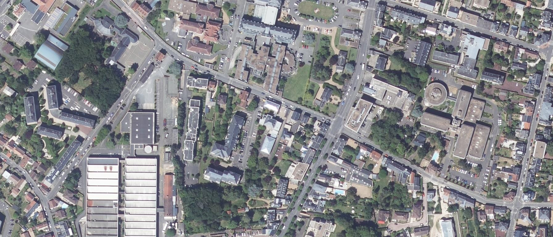 Vue aérienne de IFSI CH de Chartres