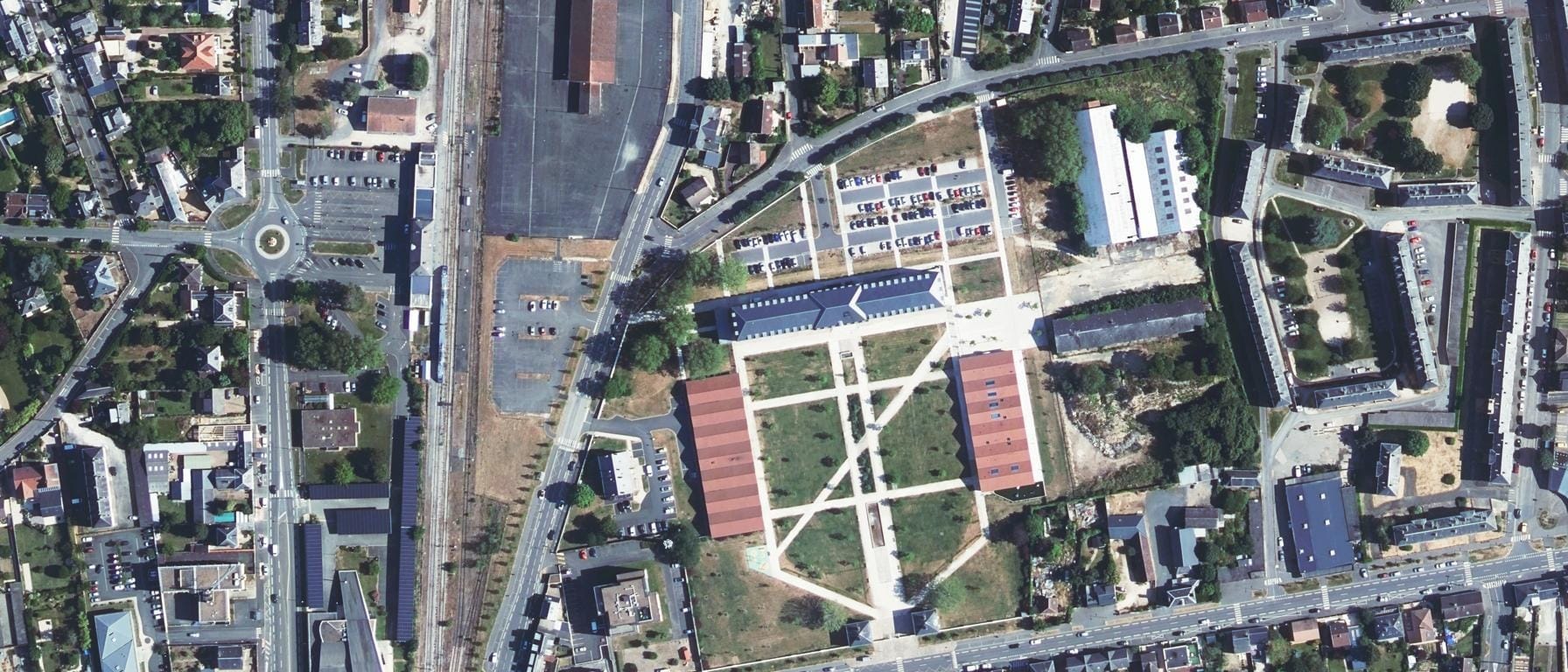 Vue aérienne de IFSI CH de Chateaudun