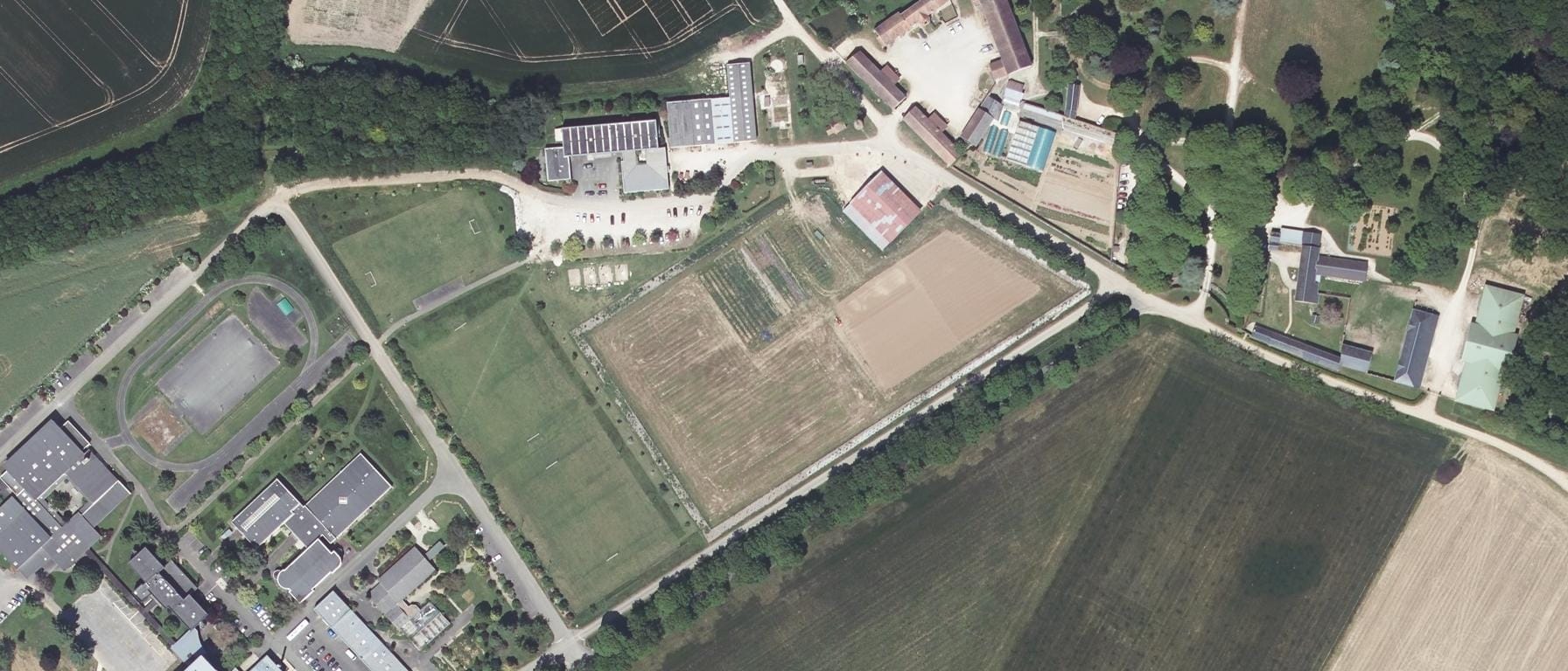 Vue aérienne de Campus Natur'Alim - CFA Chartres-La Saussye