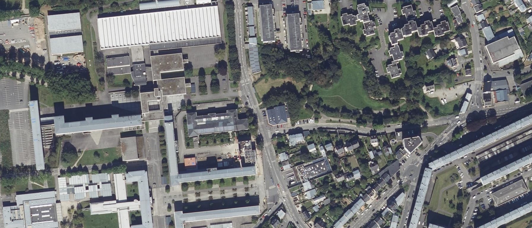 Vue aérienne de Lycée Jules Lesven