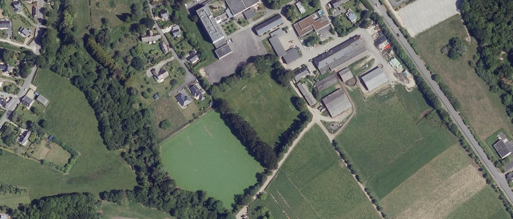 Vue aérienne de Lycée agricole de Brehoulou