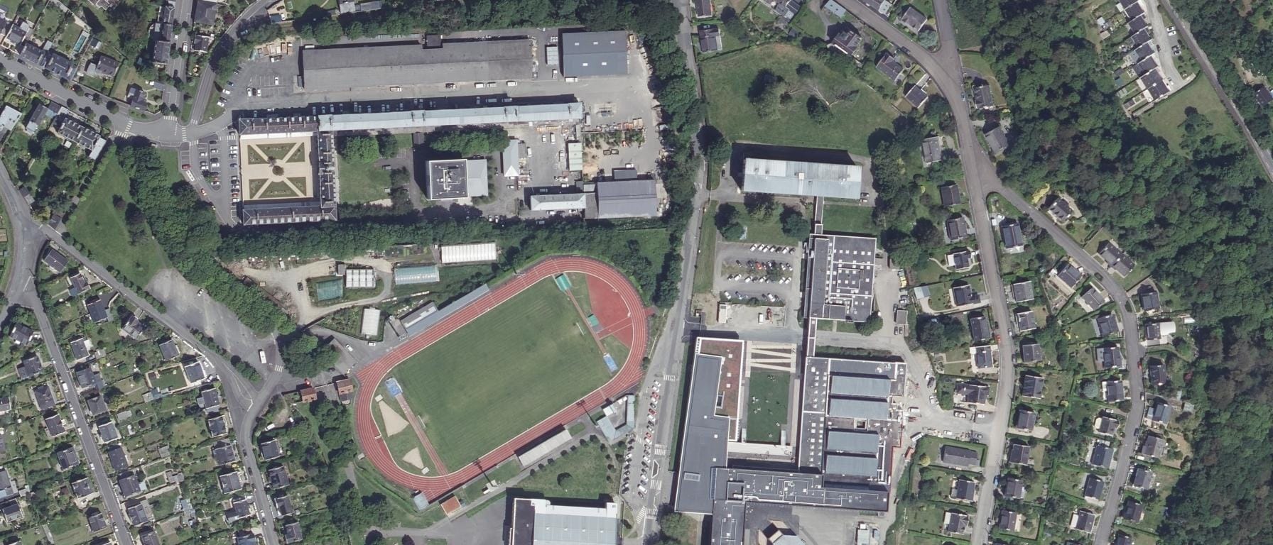 Vue aérienne de Lycée Tristan Corbiere