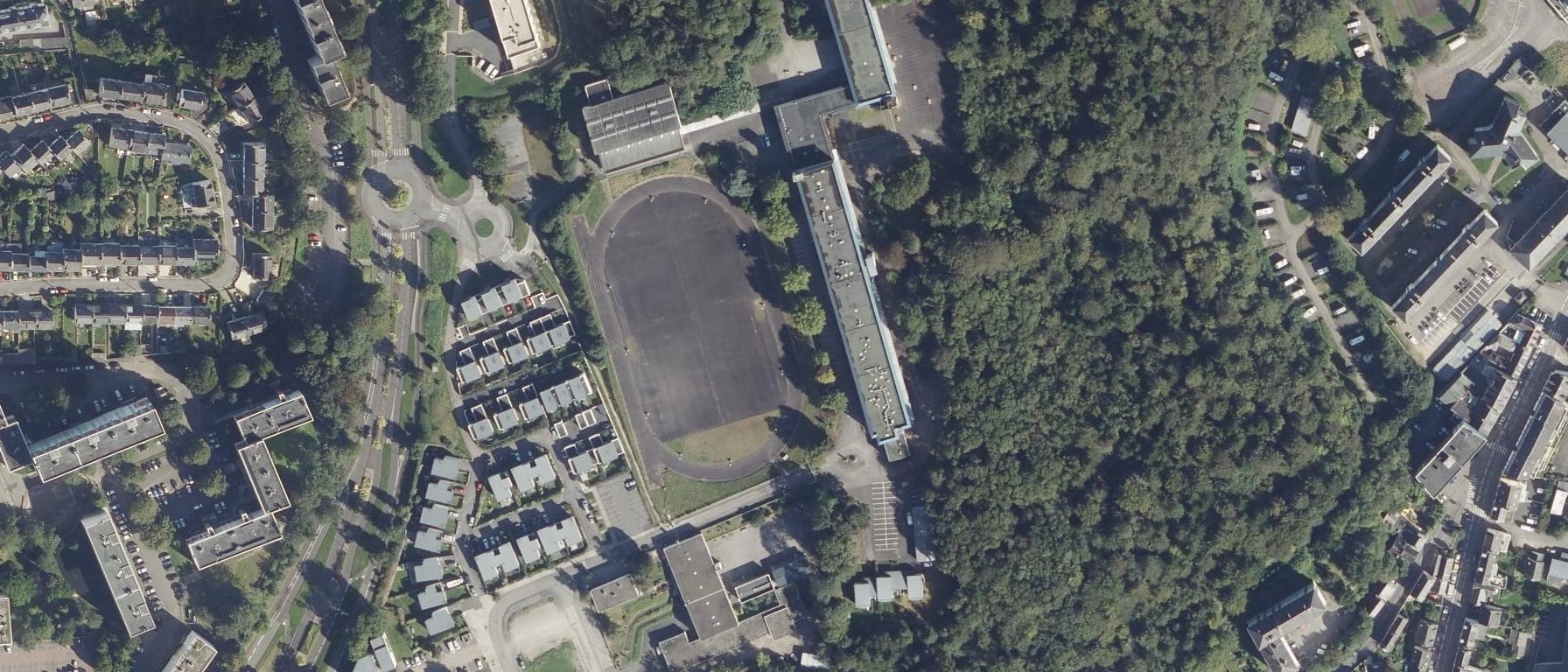 Vue aérienne de Lycée de Cornouaille