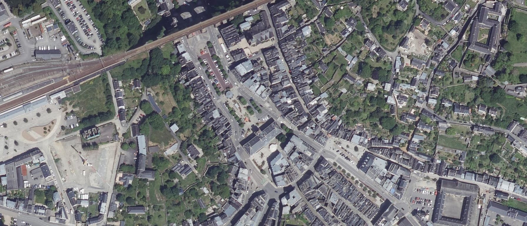 Vue aérienne de Lycée professionnel Tristan Corbiere