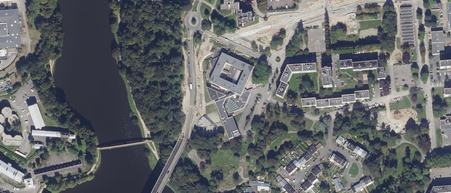 Vue aérienne de Brest Business School