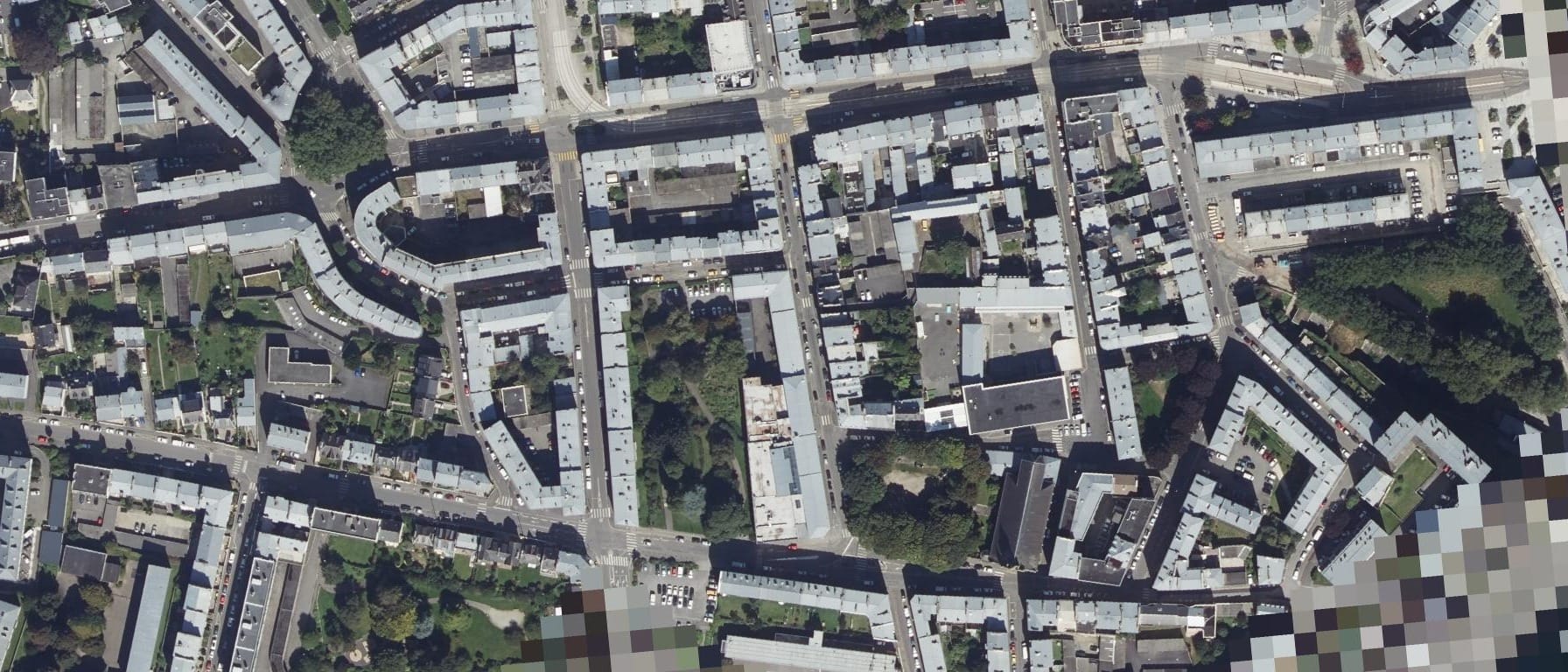 Vue aérienne de Lycée Sup'Javouhey BREST