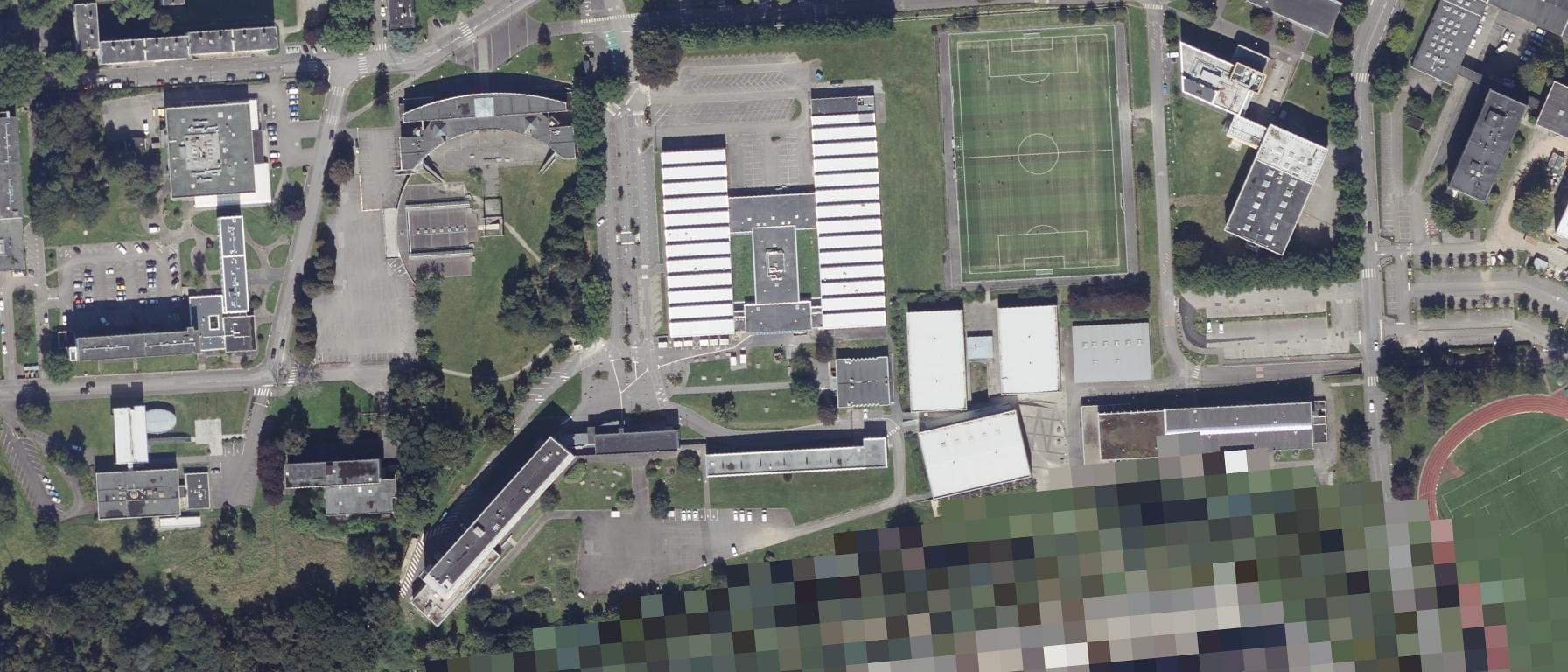 Vue aérienne de I.U.T de Brest