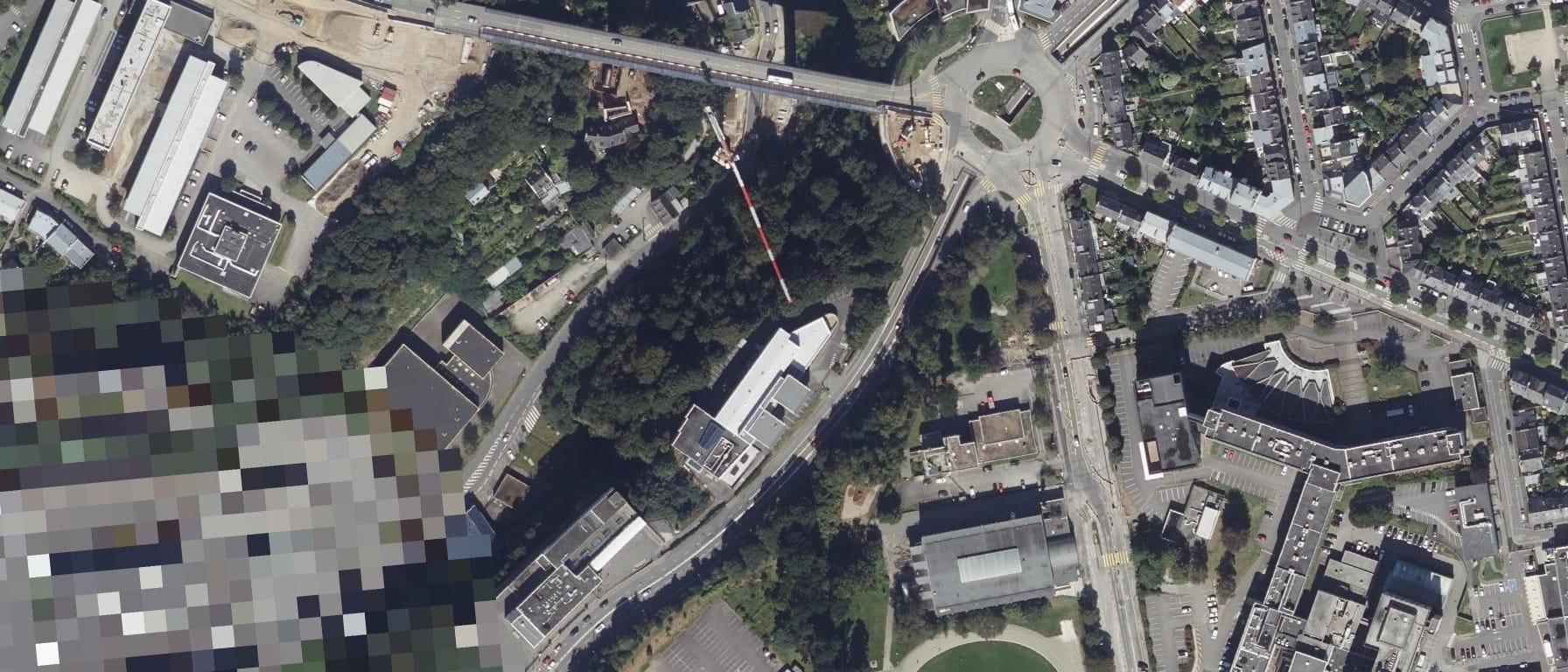 Vue aérienne de Lycée Sainte Anne
