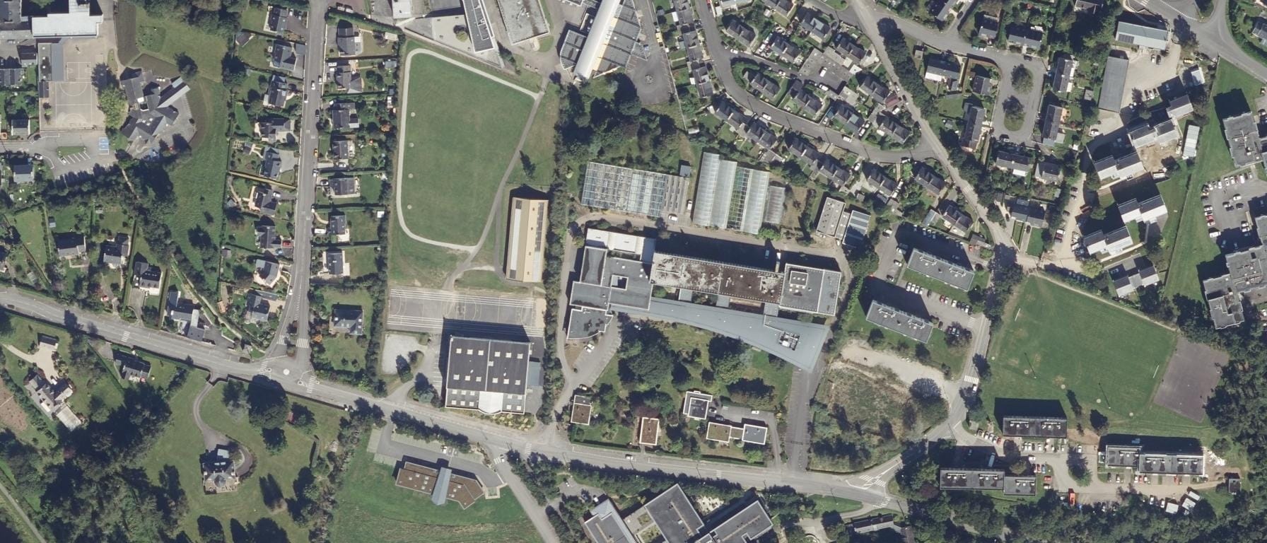Vue aérienne de Lycée agricole De L'Aulne