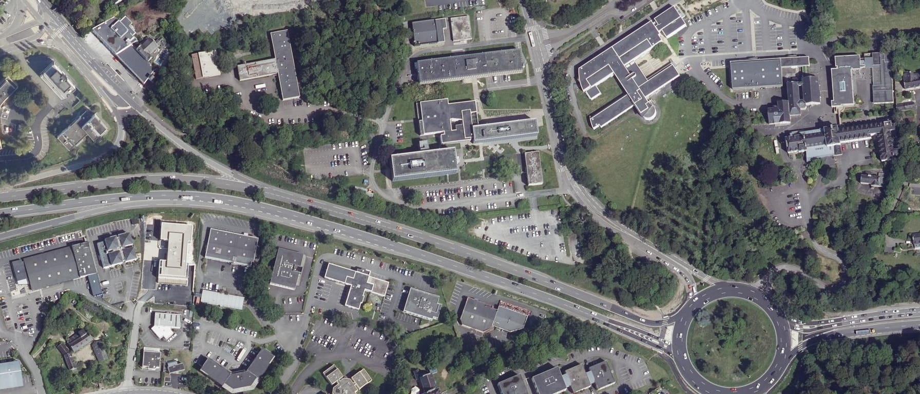 Vue aérienne de I.U.T de Quimper